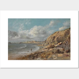 Coast Scene at Cullercoats near Whitley Bay by John Linnell Posters and Art